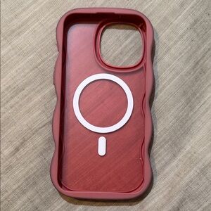 Red iPhone Case with MagSafe Compatibility